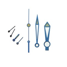 FORTIS set d'aiguilles bleu pour B-42 Diver Chronograph 651.10.12 / Valjoux 7750