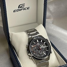 Casio Edifice EQW T650 Solar Radio Chronograph Watch Stainless Japan