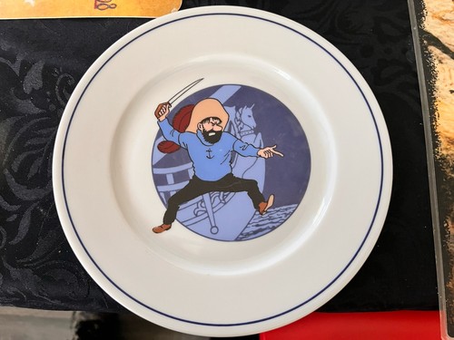 Assiette porcelaine tintin - assiette,