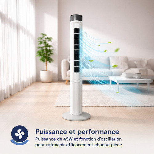 Ventilateur colonne 90cm - ventilateur,
