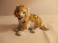 figurine vintage en porcelaine représentant le tigre russe LOMONOSOV COLLECTION