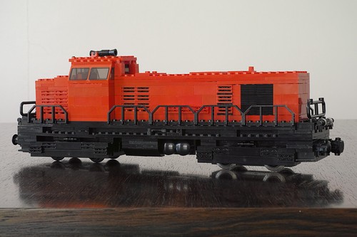 Locomotive rouge diesel - locomotive,