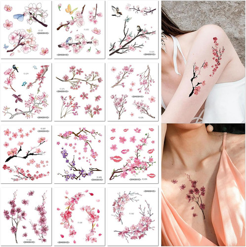 Feuilles tatouages - 12,