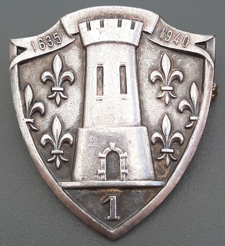 Insigne badge béret cuir - insigne, 1°