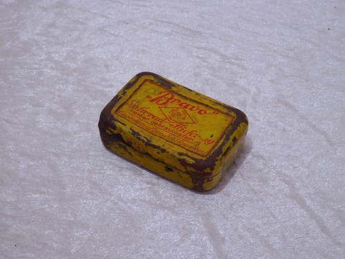 Boîte tôle antique esche - boîte,