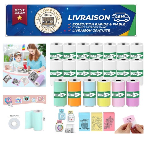 Papier thermique autocollant