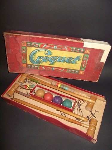 Jeu ancien bois - jeu, croquet