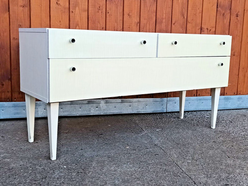 Buffet bas vintage blanc - buffet,