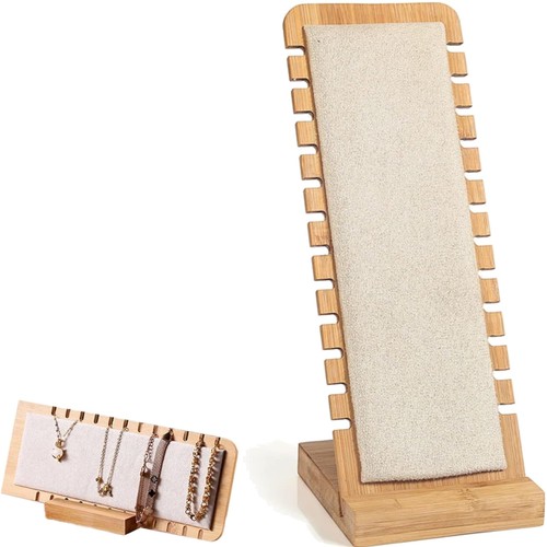 Présentoir collier bambou - présentoir,