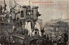 Old postcard Carnival of NICE 1905 Un Manoir Hante. Grand Char (375378)