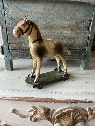 Ancien cheval carton - ancien,
