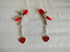PINCES TETONS avec COEUR  BDSM