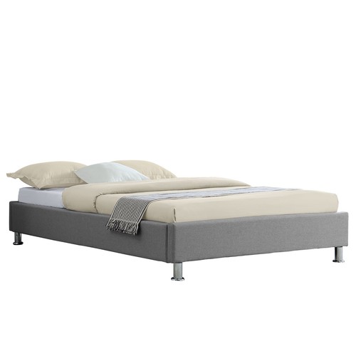 Lit futon simple nizza gris - lit,
