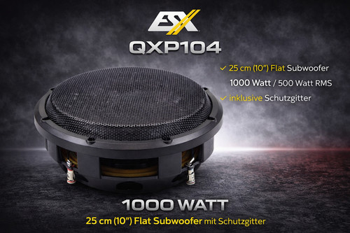 Subwoofer plat esx qxp104 - qxp104, 25