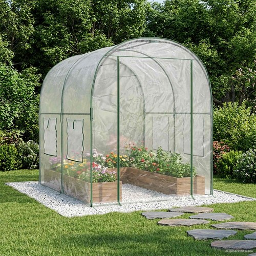 Serre avec cadre transparent - serre,