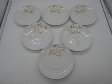 SERVICE OF 6 LIMOGES PORCELAIN SAUCERS EXCLUSIVE JAMMET SEIGNOLLES