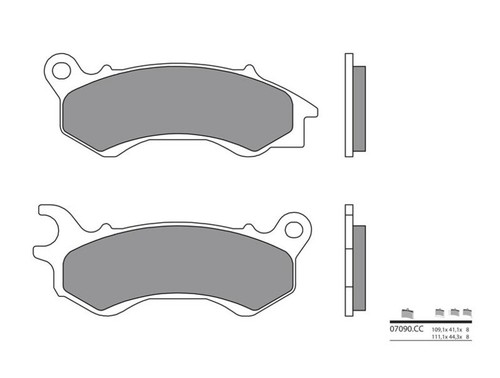 Plaquettes frein scooter avant