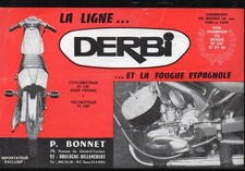 (motorcycle) old advertising papers: DERBI (with Spanish fork) (P46434)