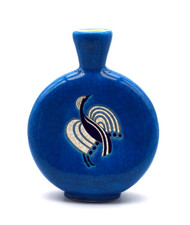 Longwy vase gourde faïence