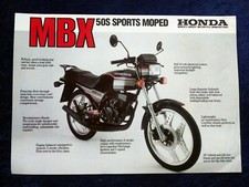 Honda MBX 50S Sports Moped Brochure