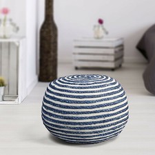 Pouf Jute & Cotton Natural