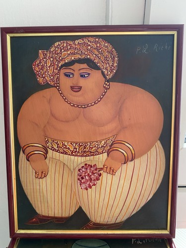 Riché peinture signée - p.l.,