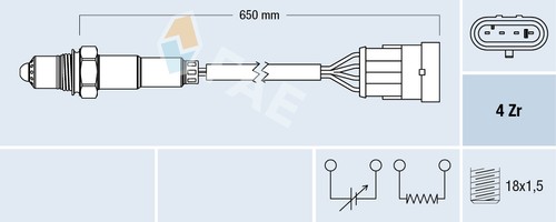 Sonde lambda 77219 fae pour - sonde,