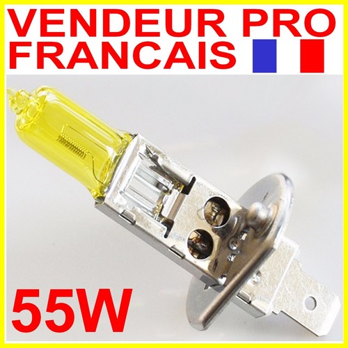 Ampoule lampe 55w jaune - h1,