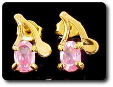 Earrings Pink Sapphire 0