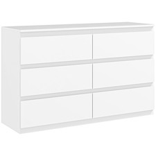 HOMCOM Commode 4 tiroirs sans