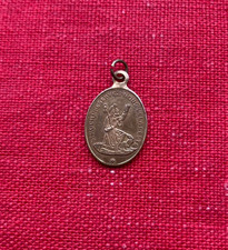 St ROCH Peste - St HUBERT Priez Pour Nous  : Petite Médaille Laiton  !