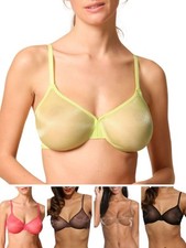 Gossard Glossies Bra Sheer Moulded Seamless Plunge Non Padded Sexy Bras Lingerie