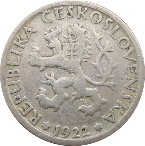 Czechoslovakia koruna 1922 - 1,
