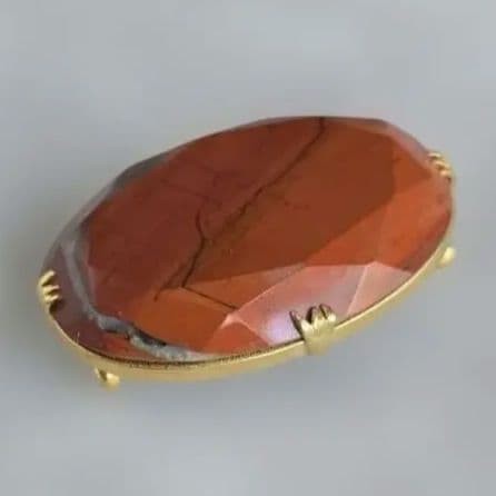 Broche japonaise rétro - , pierre