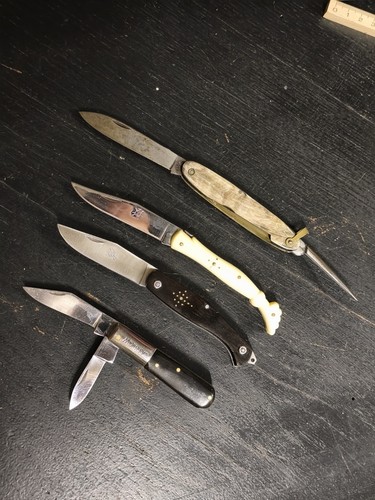 Lot couteaux pliants - couteaux,