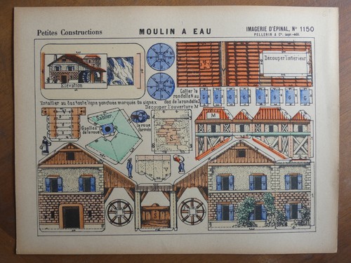 Paper model water - paper, mill