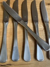 WMF Jupiter Finesse Cromargan 6 Couteaux De Table Attention 21,3 Cm Mat!!!
