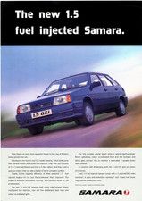 Lada Samara 1.5 Fuel Injection 1996-1997 UK Market Single Sheet Sales Brochure