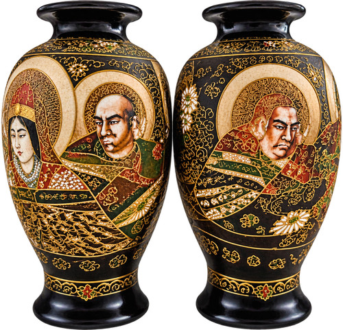 Paire vases japonais - de,