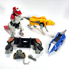 Mighty Morphin Power Rangers Dino Megazord Vintage MMPR Incomplete As Is