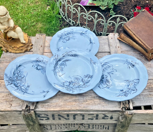 Assiettes plates creil - -,