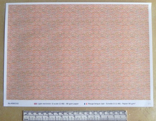 Papier rouge brique clair pour
