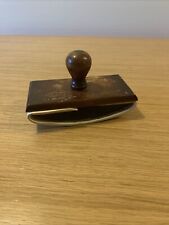Antique Wooden Blotting Stamp Vintage Collector Ref Gbu2s 