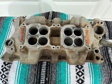Vintage Edelbrock Dual Quad Intake Small Block Chevy 265  283 350 383 400