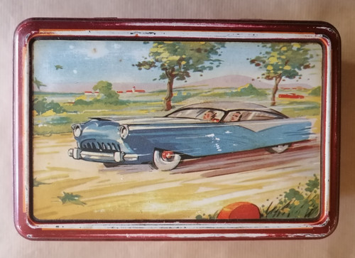 Boite ancienne sucre voiture