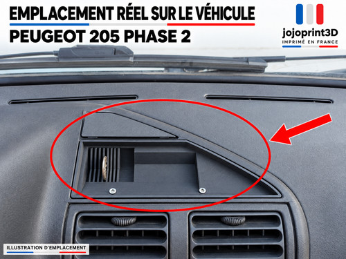 Fond monnayeur peugeot 205 - fond,