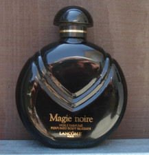Vintage, pre-owned Magie noire, LANCOME perfumed body silkner...125 ml half full