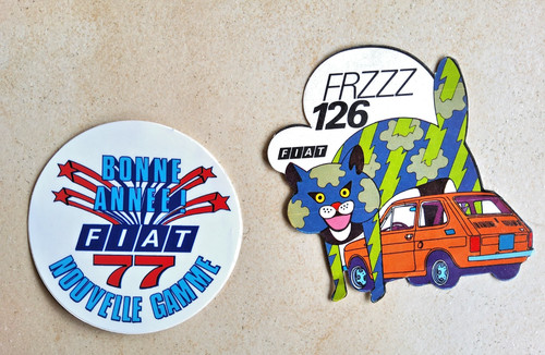 Fiat 126 stickers autocollant - fiat,