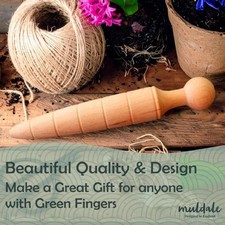 Plantoir de Jardin Portable Simple à Utiliser 15 Cm pour Semis Plantoir En Bois