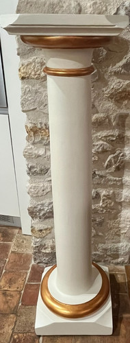 Colonne piédestal 19e bois - colonne,